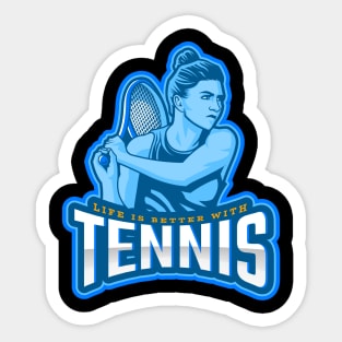 Life Is Better With Tennis Sticker